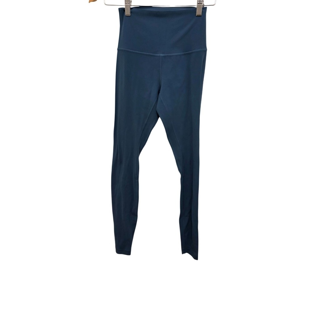 Lululemon Blue High-Waisted Full-Length Yoga Leggings‎ Women's Size 4